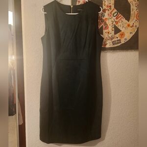 Andrew Marc Green Sheath Midi Dress